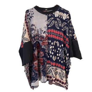 FREE PEOPLE woman’s sz M/L bohemian style top shirt